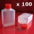 Empty Rectangular Bottle Shape Sachets (15ml) x 100pcs