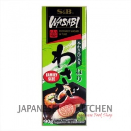 S&B : Wasabi Paste (Japanese Horseradish) Large tube 90g